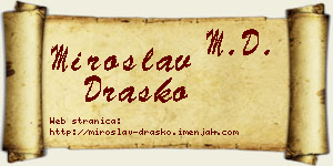 Miroslav Draško vizit kartica